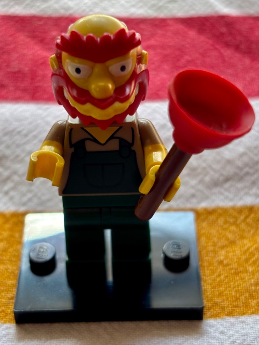 LEGO THE SIMPSONS Series 2 "Groundskeeper Willie" colsim2-13 Like new!